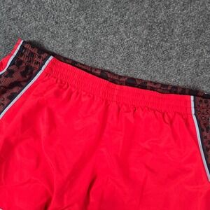 Nike Dri Fit Running Shorts Women's XL Red Athletic Gym Workout Training